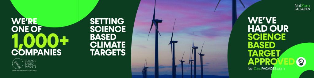 NetZero Facades is proud to have set a science-based target, positioning us as leaders in the low-carbon transition 📣